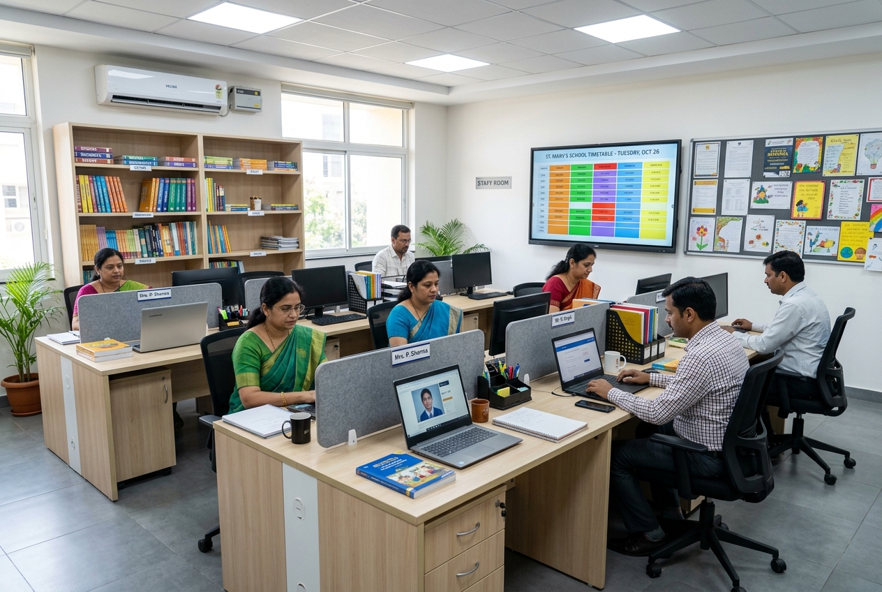 Faculty workstations and grading desks